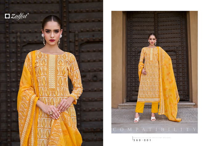 Zohra Vol 3 By Zulfat Cotton Printed Designer Dress Material Wholesale Shop In Surat
